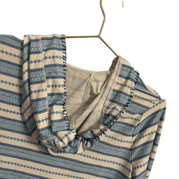 Cabana Life Jewel Bay Stripe Hooded Coverup Size Small NWOT - Picture 8 of 9